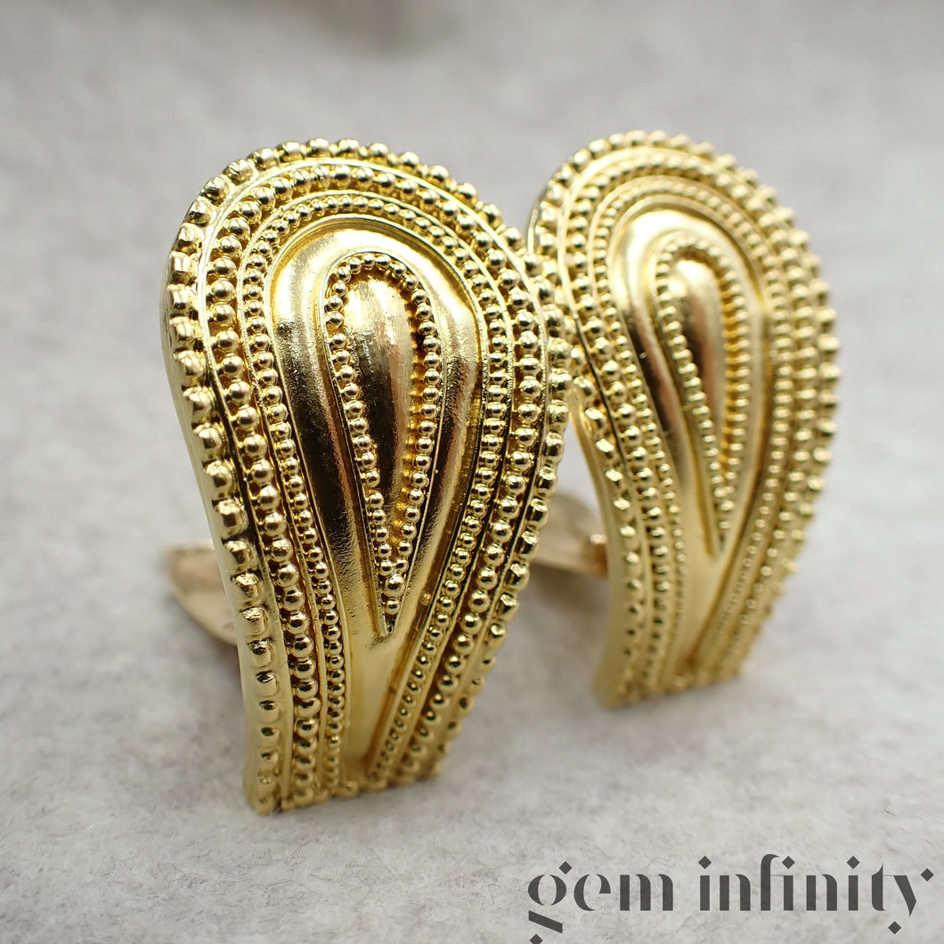 Lalaounis, paire de clips d'oreilles or 750