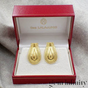 Lalaounis, paire de clips d'oreilles or 750
