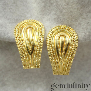 Lalaounis, paire de clips d'oreilles or 750
