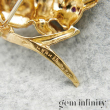 Upload image to gallery, Hermès, gold and ruby squirrel brooch
