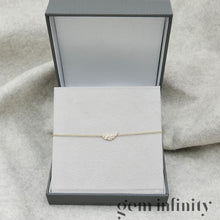 Upload image to gallery, Gold and diamond angel wing bracelet
