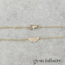 Upload image to gallery, Gold and diamond angel wing bracelet
