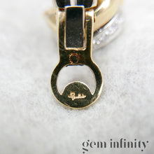 Upload image to gallery, Pomellato, pair of yellow and white gold earrings set with diamonds

