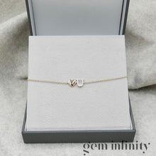 Upload image to gallery,  Gold and diamonds Love bracelet

