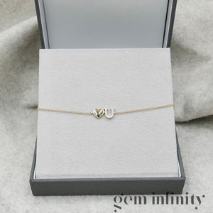  Gold and diamonds Love bracelet