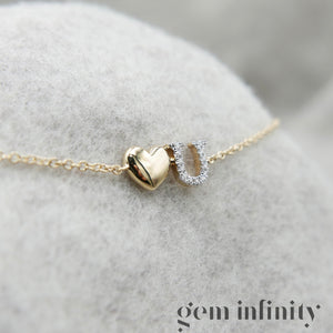  Gold and diamonds Love bracelet