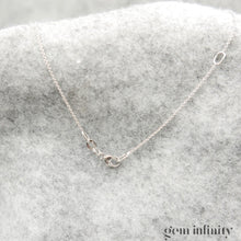 Charger l&#39;image dans la galerie, Collier solitaire diamant or gris
