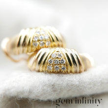 Upload image to gallery, Cartier, pink, white, yellow gold and diamond earrings

