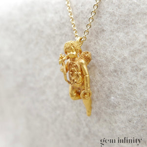 Pendentif ange XIXè s. or sur chaîne