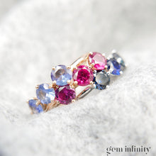 Upload image to gallery, White gold and sapphire ring
