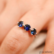 Upload image to gallery, White gold and sapphire ring
