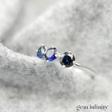 Upload image to gallery, White gold and sapphire ring
