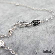 Charger l&#39;image dans la galerie, Collier or gris et diamants
