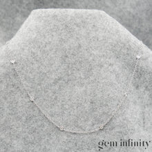 Charger l&#39;image dans la galerie, Collier or gris et diamants
