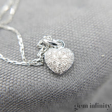 Upload image to gallery, White gold and diamond pendant necklace
