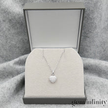 Upload image to gallery, White gold and diamond pendant necklace
