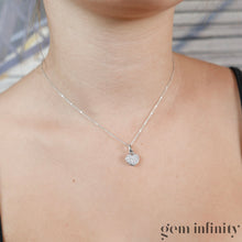 Upload image to gallery, White gold and diamond pendant necklace
