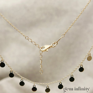 Yellow gold tassel necklace