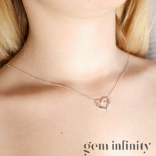 Upload image to gallery, White gold &#39;infinite love&#39; necklace set with diamonds
